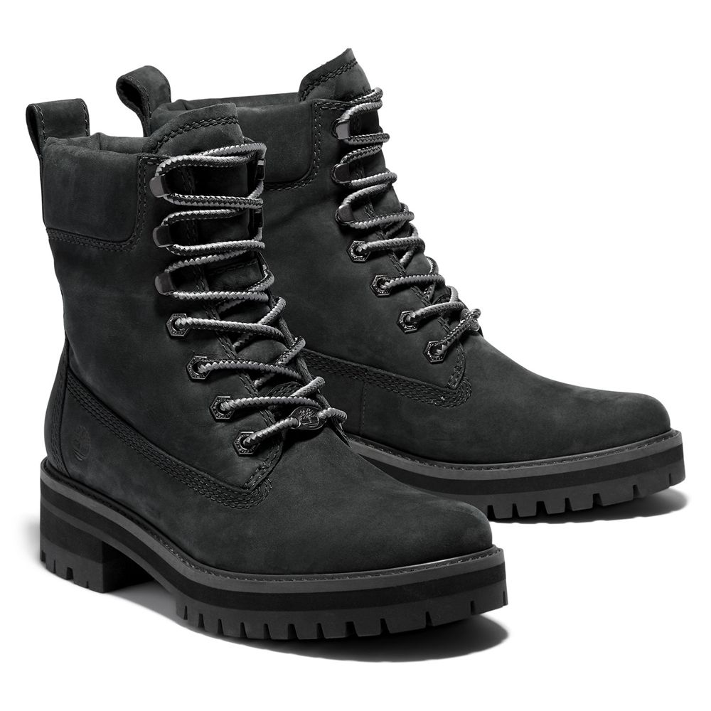 Timberland 6-Inch Μποτακια Γυναικεια Μαυρα - Courmayeur Valley - Greece 4576182-PD